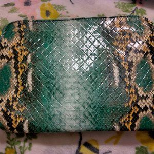Buxton Wristlet Green Snake or Reptile Appearance Pretty
